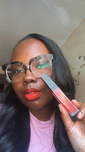 "Spice" Matte Lipstick - Red Orange