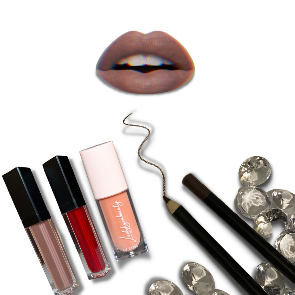 Matte Liquid Lipstick . Gloss . Liner Bundle